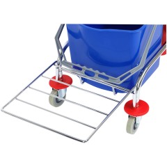 Тележка уборочная OfficeClean Professional 2 секции, 15л, отжим, корзина, держ. д/мусор. мешка Тележка уборочная OfficeClean Professional 2 секции, 15л, отжим, корзина, держ. д/мусор. мешка - фото 4
