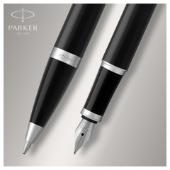 Набор Parker "IM Black CT": ручка шариковая, 1,0мм и ручка перьевая, 1,0мм, подарочная упаковка Набор Parker "IM Black CT": ручка шариковая, 1,0мм и ручка перьевая, 1,0мм, подарочная упаковка - фото 2