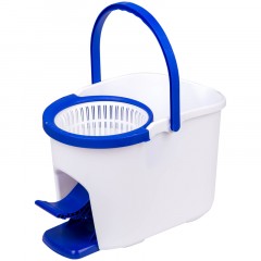 Набор для уборки OfficeClean Professional ведро 5л с отжимом и педалью, швабра с круглой насадкой - фото 3