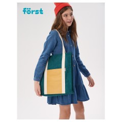 Сумка-шоппер F?rst "Grass" 40*35*8см, 1 отделение, 1 карман, вельветовая на кнопке Сумка-шоппер F?rst "Grass" 40*35*8см, 1 отделение, 1 карман, вельветовая на кнопке - фото 6