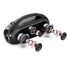 Колонка портативная Sven PS-380, 40W, Bluetooth, FM, USB, защита от воды, подсветка, черный Колонка портативная Sven PS-380, 40W, Bluetooth, FM, USB, защита от воды, подсветка, черный - фото 3