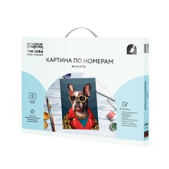 Картина по номерам на холсте ТРИ СОВЫ "Бульдог на стиле", 40*50, с акриловыми красками и кистями Картина по номерам на холсте ТРИ СОВЫ "Бульдог на стиле", 40*50, с акриловыми красками и кистями - фото 2