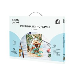 Картина по номерам на холсте ТРИ СОВЫ "Под пальмами", 40*50, с акриловыми красками и кистями Картина по номерам на холсте ТРИ СОВЫ "Под пальмами", 40*50, с акриловыми красками и кистями - фото 2