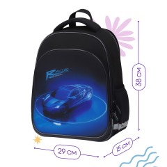 Ранец Berlingo Expert Plus "Best race" 38*29*15см, 2 отделения, 2 кармана, анатомическая спинка - фото 2