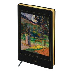 Ежедневник датированный 2026г., А5, 176л., твердый переплет, кожзам, Greenwich Line "High Art. Gauguin", золотой срез - фото 2