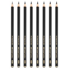 Набор карандашей ч/г матовых Faber-Castell "Pitt Graphite Matt" HB, 2B, 4B, 6B, 8B, 10B, 12B, 14B, заточ, ластик, метал.точилка, растушев... Набор карандашей ч/г матовых Faber-Castell "Pitt Graphite Matt" HB, 2B, 4B, 6B, 8B, 10B, 12B, 14B, заточ, ластик, метал.точилка, растушевка, метал.кор - фото 3