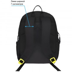 Рюкзак Berlingo Light "Angel black" 39,5*28*16см, 2 отделения, 3 кармана, уплотненная спинка Рюкзак Berlingo Light "Angel black" 39,5*28*16см, 2 отделения, 3 кармана, уплотненная спинка - фото 6