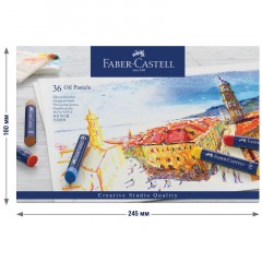 Пастель масляная Faber-Castell "Oil Pastels", 36 цветов, картон. упаковка Пастель масляная Faber-Castell "Oil Pastels", 36 цветов, картон. упаковка - фото 3