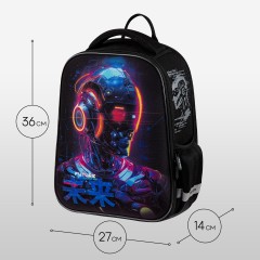 Ранец Berlingo Expert Mini "Cyberpunk" 36*27*14см, 2 отделения, 2 кармана, анатомическая спинка - фото 8