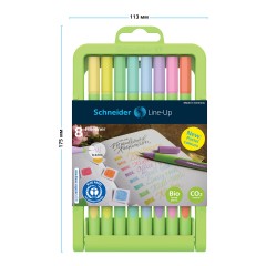 Набор капиллярных ручек Schneider "Line-Up Pastel" 08цв., 0,4мм, пласт. пенал-подставка, европодвес Набор капиллярных ручек Schneider "Line-Up Pastel" 08цв., 0,4мм, пласт. пенал-подставка, европодвес - фото 3
