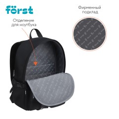 Рюкзак F?rst F-Teens "Crazy Emoji" 40*28*15см, 1 отделение, 7 карманов, уплотненная спинка Рюкзак F?rst F-Teens "Crazy Emoji" 40*28*15см, 1 отделение, 7 карманов, уплотненная спинка - фото 5