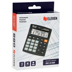 Калькулятор настольный Eleven SDC-812NR, 12 разрядов, двойное питание, 127*105*21мм, черный Калькулятор настольный Eleven SDC-812NR, 12 разрядов, двойное питание, 127*105*21мм, черный - фото 6