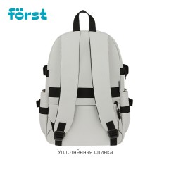 Рюкзак F?rst F-City "Gray Vibe" 43,5*28*16см, 1 отделение, 5 карманов, уплотненная спинка - фото 2