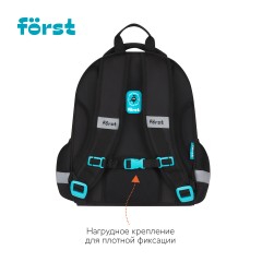 Ранец F?rst "Speed" 37*29*16см, 2 отделения, 2 кармана, анатомическая спинка - фото 4
