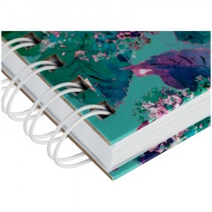 Скетчбук 80л., А5 BG "Цветение", на гребне, матовая ламинация, выб. лак, 120г/м2 - фото 7