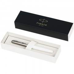 Ручка перьевая Parker "Jotter Originals White Chrome CT" синяя, 0,8мм, подарочная упаковка - фото 5