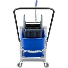 Тележка уборочная OfficeClean, 2 съемных ведра 23л., механический отжим, пластиковый каркас Тележка уборочная OfficeClean, 2 съемных ведра 23л., механический отжим, пластиковый каркас - фото 5