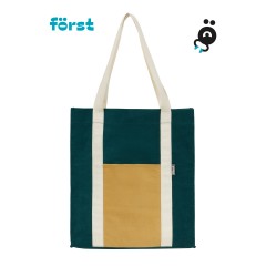 Сумка-шоппер F?rst "Grass" 40*35*8см, 1 отделение, 1 карман, вельветовая на кнопке Сумка-шоппер F?rst "Grass" 40*35*8см, 1 отделение, 1 карман, вельветовая на кнопке - фото 2