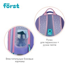 Рюкзак F?rst F-Cloud "Fluffy Bunny" 37*28,5*16,5см, 3 отделения, 3 кармана, анатомическая спинка Рюкзак F?rst F-Cloud "Fluffy Bunny" 37*28,5*16,5см, 3 отделения, 3 кармана, анатомическая спинка - фото 5