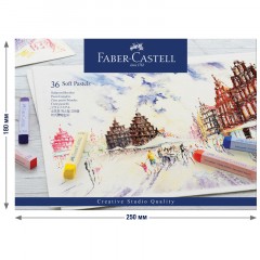 Пастель Faber-Castell "Soft pastels", 36 цветов, картон. упаковка - фото 3