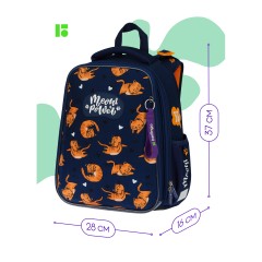 Ранец Berlingo Expert "Meow power" 37*28*16см, 2 отделения, 2 кармана, анатомическая спинка - фото 3