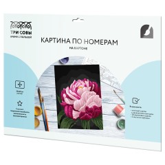 Картина по номерам на картоне ТРИ СОВЫ "Цвет пиона", 30*40, с акриловыми красками и кистями Картина по номерам на картоне ТРИ СОВЫ "Цвет пиона", 30*40, с акриловыми красками и кистями - фото 2