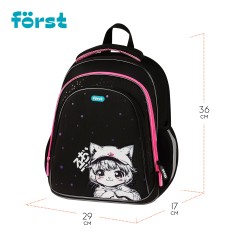 Ранец F?rst F-Base "Plush Dream" 36*29*17см, 3 отделения, 2 кармана, анатомическая спинка Ранец F?rst F-Base "Plush Dream" 36*29*17см, 3 отделения, 2 кармана, анатомическая спинка - фото 9
