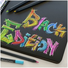 Карандаши цветные Faber-Castell "Black Edition", 12цв., трехгран., черное дерево, заточен., картон. Карандаши цветные Faber-Castell "Black Edition", 12цв., трехгран., черное дерево, заточен., картон. - фото 5