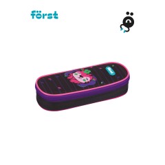 Пенал корпусный 1 отделение, 220*90*45 F?rst "Pink tiger", полиэстер - фото 2