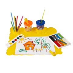 Коврик для творчества Мульти-Пульти силиконовый, желтый, 415*370мм, европодвес - фото 5