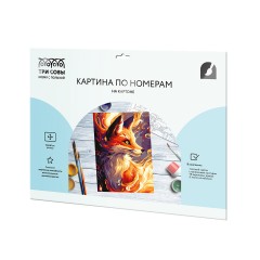 Картина по номерам на картоне ТРИ СОВЫ "Лиса", 30*40, с акриловыми красками и кистями Картина по номерам на картоне ТРИ СОВЫ "Лиса", 30*40, с акриловыми красками и кистями - фото 2