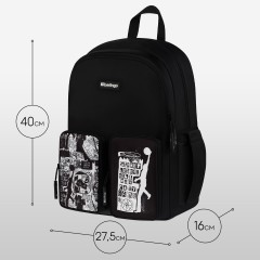 Рюкзак Berlingo UrbanBlack "Street Style" 40*27,5*16см, 2 отделения, 4 кармана, эргономичная спинка - фото 6