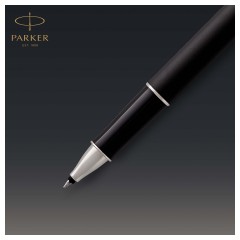 Ручка-роллер Parker "Sonnet Matte Black CT" черная, 0,8мм, подарочная упаковка - фото 4