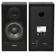 Колонки Sven SPS-702, 2*20W, деревянный корпус, черный Колонки Sven SPS-702, 2*20W, деревянный корпус, черный - фото 4