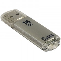 Флеш-память Smartbuy V-Cut, 16Gb, USB 2.0, сереб, SB16GBVC-S Флеш-память Smartbuy V-Cut, 16Gb, USB 2.0, сереб, SB16GBVC-S - фото 2