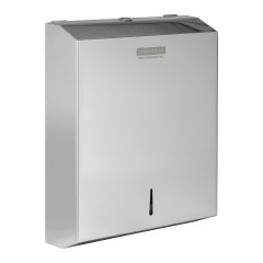 Диспенсер для полотенец листовых OfficeClean Professional (V-сл.), нержавеющая сталь, глянцевое покрытие