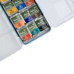 Акварель художественная Гамма "Студия", 21 цв., 2,6 мл , кювета, метал. Коробка - фото 4