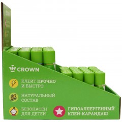 Картонный дисплей Crown клей-карандаш (Ш17см*Г25см*В25см), 2 ячейки Картонный дисплей Crown клей-карандаш (Ш17см*Г25см*В25см), 2 ячейки - фото 2