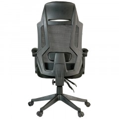 Кресло руководителя Helmi HL-E32 "Ergo" LUX, рег. подлок., подголов. и пояс. упор, ткань черная Кресло руководителя Helmi HL-E32 "Ergo" LUX, рег. подлок., подголов. и пояс. упор, ткань черная - фото 4