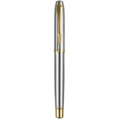 Ручка-роллер Luxor "Trident" синяя, 1,0мм, корпус серебро/золото, футляр Ручка-роллер Luxor "Trident" синяя, 1,0мм, корпус серебро/золото, футляр - фото 3