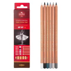 Пастельные карандаши Koh-I-Noor "Gioconda Soft 8826 Grey Line ", 6цв., картон. упак., европодвес Пастельные карандаши Koh-I-Noor "Gioconda Soft 8826 Grey Line ", 6цв., картон. упак., европодвес - фото 3