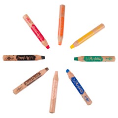 Карандаши цветные Гамма "Малыш", 08цв., утолщенные, заточен., с точилкой, картон. упаковка, европодвес - фото 9