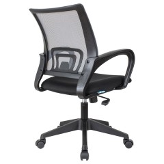 Кресло оператора Helmi HL-M95 (695) "Airy", спинка сетка серая/сиденье ткань TW черная, механизм качания Кресло оператора Helmi HL-M95 (695) "Airy", спинка сетка серая/сиденье ткань TW черная, механизм качания - фото 4