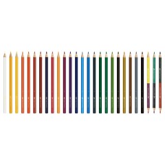 Карандаши цветные Faber-Castell "Замок", 24цв., шестигр., заточ.+6цв.+точилка, картон, европодвес Карандаши цветные Faber-Castell "Замок", 24цв., шестигр., заточ.+6цв.+точилка, картон, европодвес - фото 2