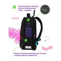 Ранец Berlingo Expert Mini "Warrior Robot" 36*27*14см, 2 отделения, 2 кармана, анатомическая спинка, мешок для обуви - фото 5