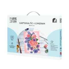 Картина по номерам на холсте ТРИ СОВЫ "Цветы", 30*40, с акриловыми красками и кистями Картина по номерам на холсте ТРИ СОВЫ "Цветы", 30*40, с акриловыми красками и кистями - фото 2