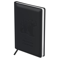 Ежедневник недатированный, А5, 136л., твердый переплет, кожзам, BG "На своей стороне", черный, в подарочной коробке - фото 2