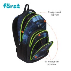 Рюкзак F?rst F-Line "Welcome to the future" 42*27*16см, 1 отделение, 5 карманов, уплотненная спинка Рюкзак F?rst F-Line "Welcome to the future" 42*27*16см, 1 отделение, 5 карманов, уплотненная спинка - фото 5