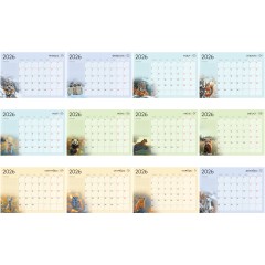 Календарь-планер настенный перекидной на гребне, А3, 12л. BG "Животные", 2026г. - фото 2