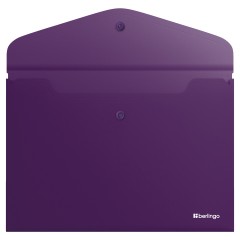 Папка-конверт на кнопке Berlingo "Soft Touch", А4, 200мкм, софт-тач, фиолетовая Папка-конверт на кнопке Berlingo "Soft Touch", А4, 200мкм, софт-тач, фиолетовая - фото 2
